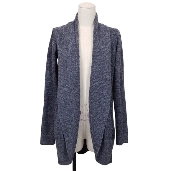 Barefoot Dreams CozyChic Lite Circle Cardi Smokey Blue Sz Medium - Picture 1 of 8
